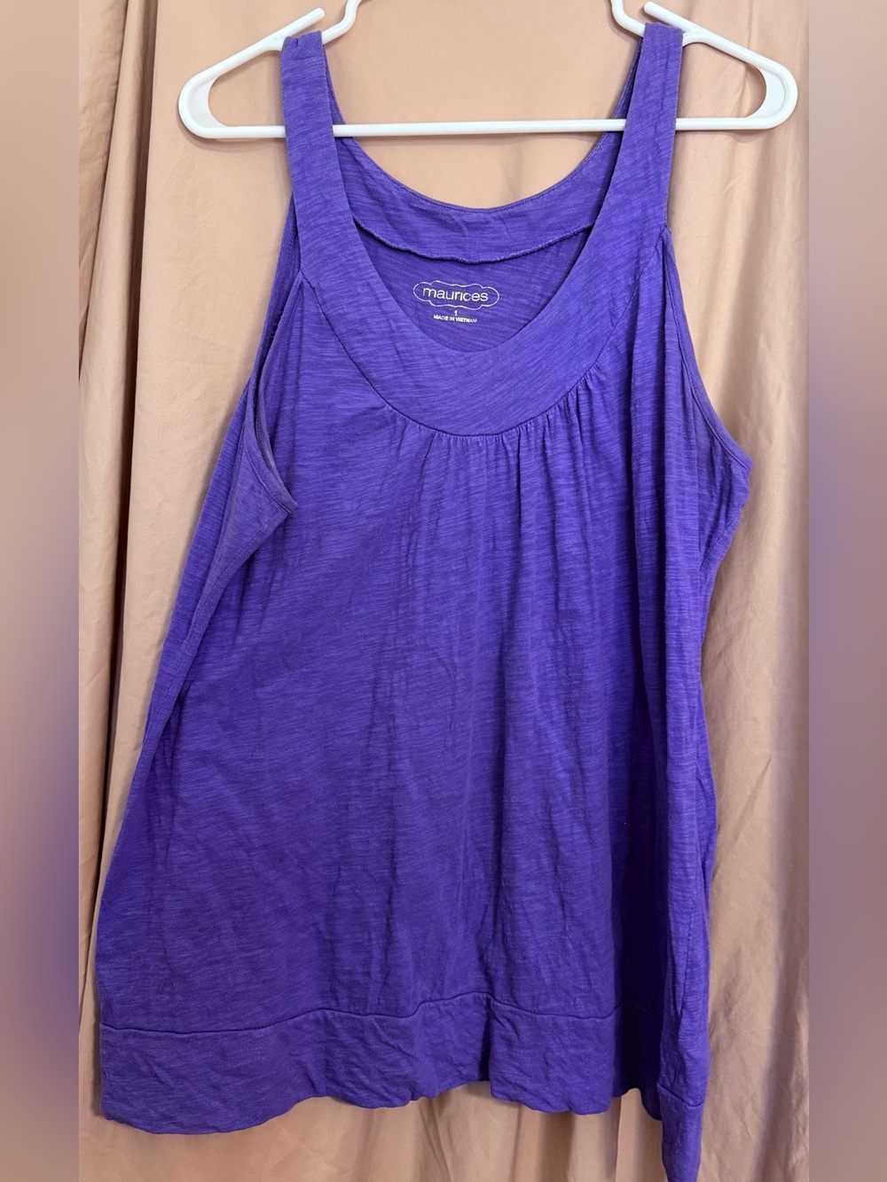 Maurices Purple Scoop Neck Tank Top